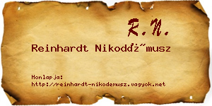 Reinhardt Nikodémusz névjegykártya